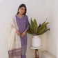 Silk Printed Straight Kurta with Pant & Dupatta