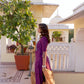 Cotton Blend Table Print Straight Kurta with Pant & Dupatta