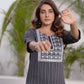Cotton Embroidered Straight Kurti