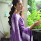 Cotton Sequins Work and Woven A-Line Kurta with Pant & Dupatta