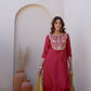Silk Sequin Work, Embroidery, Embroidery Lace Straight Kurta with Pant & Dupatta