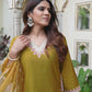 Silk Blend Embroidered Straight Kurta with Pant & Dupatta