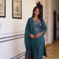 Cotton Embroidered Straight Kurta with Pant & Dupatta