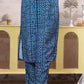 Rayon Blend Printed Straight Kurta with Pant & Dupatta