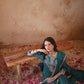 Silk Embroidered Straight Kurta with Pant & Dupatta