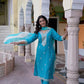 Rayon Embroidered Straight Kurta with Pant & Dupatta