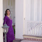 Cotton Blend Weaving and Lace Straight Kurta with Pant & Dupatta