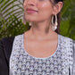 Cotton Blend Embroidered Straight Kurta with Pant & Dupatta