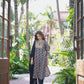 Cotton Blend Printed Straight Kurta with Pant & Dupatta