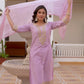 Silk Blend Embroidery Work and Embroidery Lace Straight Kurta with Pant & Dupatta