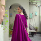 Silk Sequence Straight Kurta with Pant & Dupatta