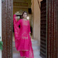Silk Blend Woven Straight Kurta with Pant & Dupatta