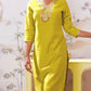 Silk Blend Embroidered Straight Kurta with Pant & Dupatta