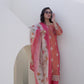 Silk Blend Embroidery and Sequins Work Straight Kurta with Pant & Dupatta