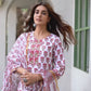 Rayon Floral Printed and Printed Fabric Lace Straight Kurta with Pant & Dupatta