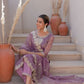 Net Sequins Work, Embroidery and Embroidery Lace Straight Kurta with Pant & Dupatta