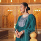 Velvet Sequins, Embroidery and Gota Lace Straight Kurta with Pant & Dupatta