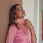 Silk Blend Embroidered Straight Kurta with Pant & Dupatta