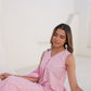 Cotton Printed A-Line Sleeveless Kurta with Pant & Dupatta