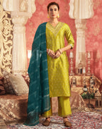 taffeta butti embroidered straight 3 piece kurta set ( 3 )-204KBD2164-S.webp